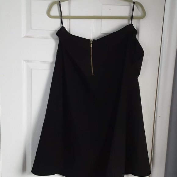 CALVIN KLEIN Black Midi Skirt with Pockets Size10 - Picture 2 of 3